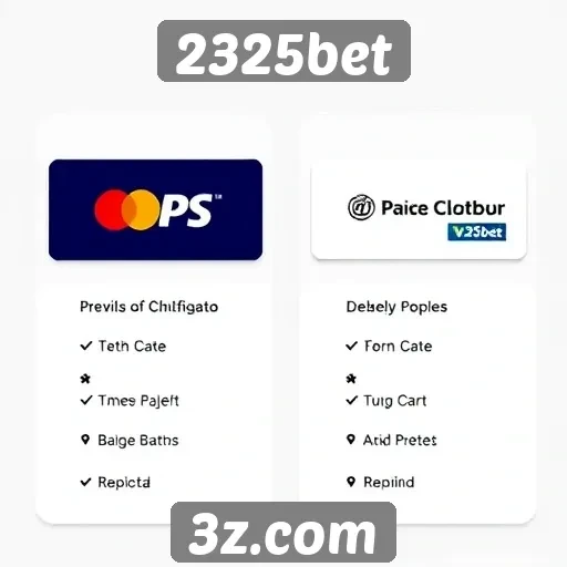 Métodos de pagamento oferecidos pelo 2325bet